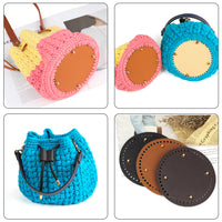 Multi-Size Thickened and Hardened Bag DIY Material Accessories, Round/Oval Leather Woven Crochet Bag Bottom Wholesale