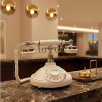 Audio Guestbook Phone Easy to Use Antique Desk Phone Decorative for Hotel