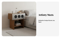 Single-Drawer Bedside Cabinet space-saving Size Nightstand Sturdy and Stable Design