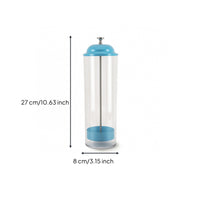 Straws Dispenser with Metal Rod Upright Straws Holder Container for Kitchen Counter