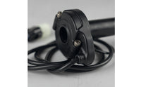 Electronic Full Twist Throttle Wired Handlebar Grip with Wire Rubberized Twist Throttle Plug and Play for Builders, Commuters, Electric Bikes