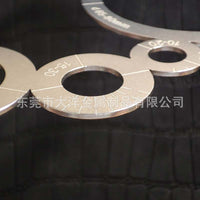 皮具切割角尺A1 不锈钢圆尺 手工皮革工具R定规圆弧尺子角度尺
