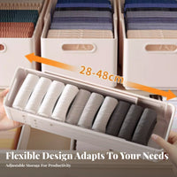 Multi-Compartment Container Foldable Expandable Compartment Box for Homeowners