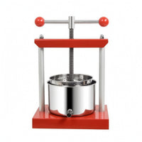 Tabletop Fermented Beverage Press Compact Manual Screw Culinary pressGrade for Home Winemakers