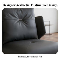Curved Spine Armchair Light Luxury Aesthetic Lounge Chair Designer Inspired Modern Design for Office, Reception Area
