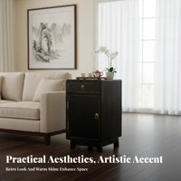 Chinese design Storage Trunk Multifunctional Design Single-Door Nightstand
