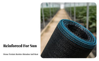 Greenhouse Shade Net Protection Cloth Extra-Dense Polyethylene Heavy Duty Sunblock Mesh for Gardeners, Balcony, Rooftop, Carport