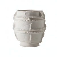 Ceramic Vase Antique Style Sculptural Vase Textured Vessel for Decorators, Homeowners, Console Table, Bookshelf, Entryway