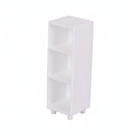 Miniature Storage Cabinet Multi-Functional Tiny Storage Rack Model Realistic Details 3-Tier Mini Shelf for Collectors, Hobbyists, Diorama