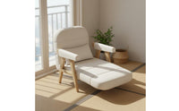 Folding Sofa Bed Multi-Functional Wooden Frame Convertible Sofa Space-Saving Design Foldable Sleeper Chair for Students, Guest Room, Home Office