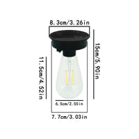 Solar Filament Bulb Waterproof Yard Decor Long Lasting for Outdoor, Balcony