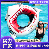 New Shark Swim Ring, Thickened Printed Swimming Ring, Children's Water Party Toy, Factory Direct