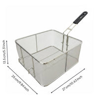 Wire Mesh Fryer Basket Thickened Kitchen Utensil Food Service Equipment for Restaurant Cooks