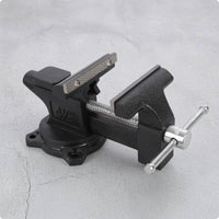 Metal Bench Vise Textured Black Workbench Vise Mountable Workshop Tool