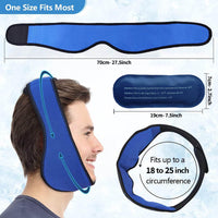Jaw Ice Pack Head Wrap for Facial Swelling and Tooth Pain Relief