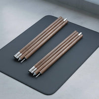 2 Pieces Wood Grain Tarp Pole Thickened Outdoor Gear Easy to Carry for Hiking