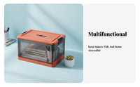 Collapsible Wheeled Crate Foldable Household Storage Multi-Purpose for Dorm Room