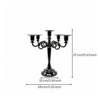 5-Arm Candelabra Ornate Design Metal Candle Candelabra Gift Idea for Wedding