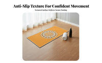 Non-Slip Exercise Mat Noise Reducing Shock Absorbing Jump Rope Mat Soundproof Shock Absorbing Workout Pad for Home Use, Apartment