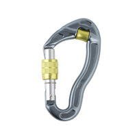 Aluminum Alloy D-Shape Carabiner with Lock for Climbing and Rescue