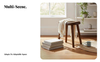 Artisan-Made Walnut Bench Solid Wood Construction Wooden Stool Versatile Use