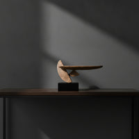 Resin Sculpture with Base Abstract Statue Modern for Entryway, Hotel Lobby