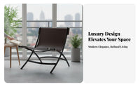 Upholstered Lounge Chair Light Luxury Lowrear Wrap-Around Armchair Modern Aesthetic Firm and Resilient Foam Pad