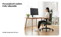 Split-Back Ergonomic Chair Support Swivel Seat Adjustable Height