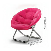 Foldable Moon Chair Reclining Sun Chair Space Saving Lounger Portable for Adults, Balcony, Patio, Living Room