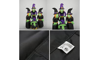 Outdoor Three Witch Around Kettle Inflatable Inflate Inflatable Witches with Kettle Scary Yard Decor Spooky for Lawn
