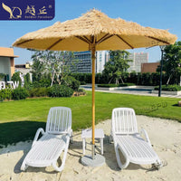 躺床户外躺椅游泳馆度假酒店温泉洗浴中心耐晒折叠塑料泳池沙滩椅 爱琴海【咖啡色茶几】