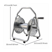 Metal Hose Reel Heavy Duty Garden Hose Reel Large Capacity for Cleaning