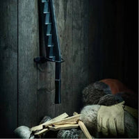 Wall-Mounted Log Splitter Stepped Cutting Slots Wall-Attached Log Splitter Space Saving Wood Tool