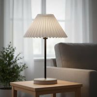 Pleated Lampshade Foldable Textile Lamp Shade Vision-Ease for Homestay
