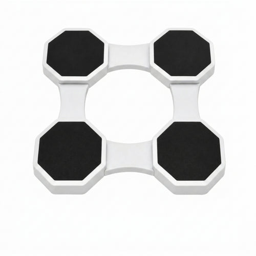 Tabletop Tray with Octagonal Plates Adjustable Serving Turntable for Parties