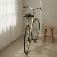 Vintage-Style Cycle Saddle with Springs Sprung Leather Cycle Saddle Riveted Retro Bike Seat Shock-Absorbing for Hobbyists, Commuters, Cruiser Bikes