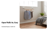 configurable Garment Shelving Corner-Fit Home Organization DIY Assembly Wallaccommodating framework for Homeowners, Cloakroom