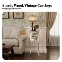 Square Table with Drawer and Shelf Statesideand aesthetic Design Bedside Cabinet with Drawers