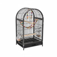 Domed Bird Enclosure Front Entry Door Square Bird Enclosure 2 Cups