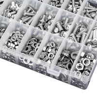240pcs Stainless Steel Socket Head Cap Screws and Nuts Assortment Kit Metric M3