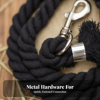 Braided Cotton Lead Rope Long-Lasting Braid Braided Cotton Horse Lead Livestock Traction Rope Plush and Mild Handmade for Farm