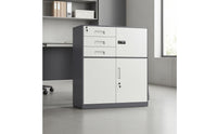 Locking File Cabinet Combination Lock Steel File Cabinet Three Drawers