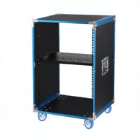 Rolling Amplifier Rack Easy Movement Rolling audio console Stand Open Frame for KTV Room