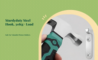 Heavy-Duty Picture Hanging Hook, Steel Nail, Easy Install