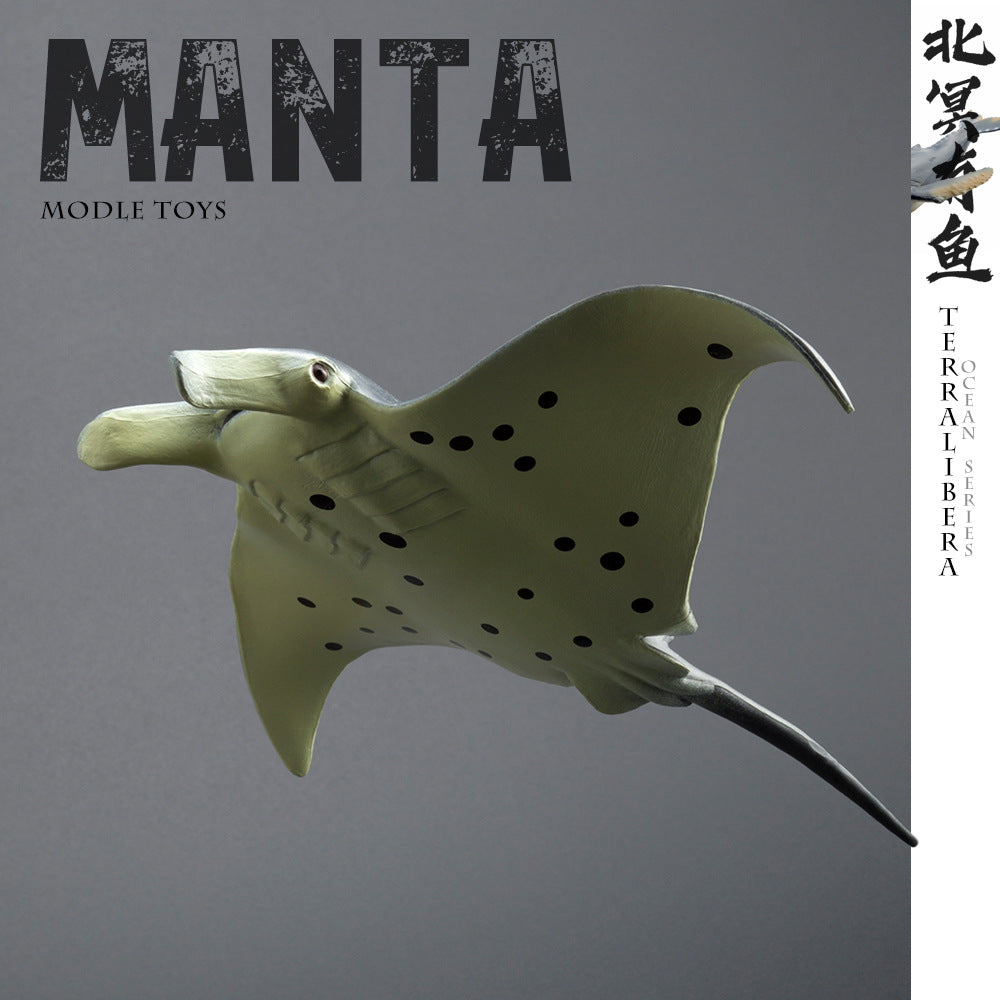 Realistic Manta Ray Model Marine Animal Toy for Children's Education