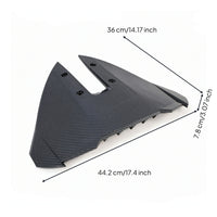Hydrofoil Stabilizer with Mounting Hardware Aerodynamic Outboard Motor Hydrofoil Black Outboard Motor Stabilizer for Boat Owners