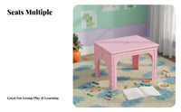 2 Pieces children's Table and Chairs Set Foldable Design for Classroom, Toddlers