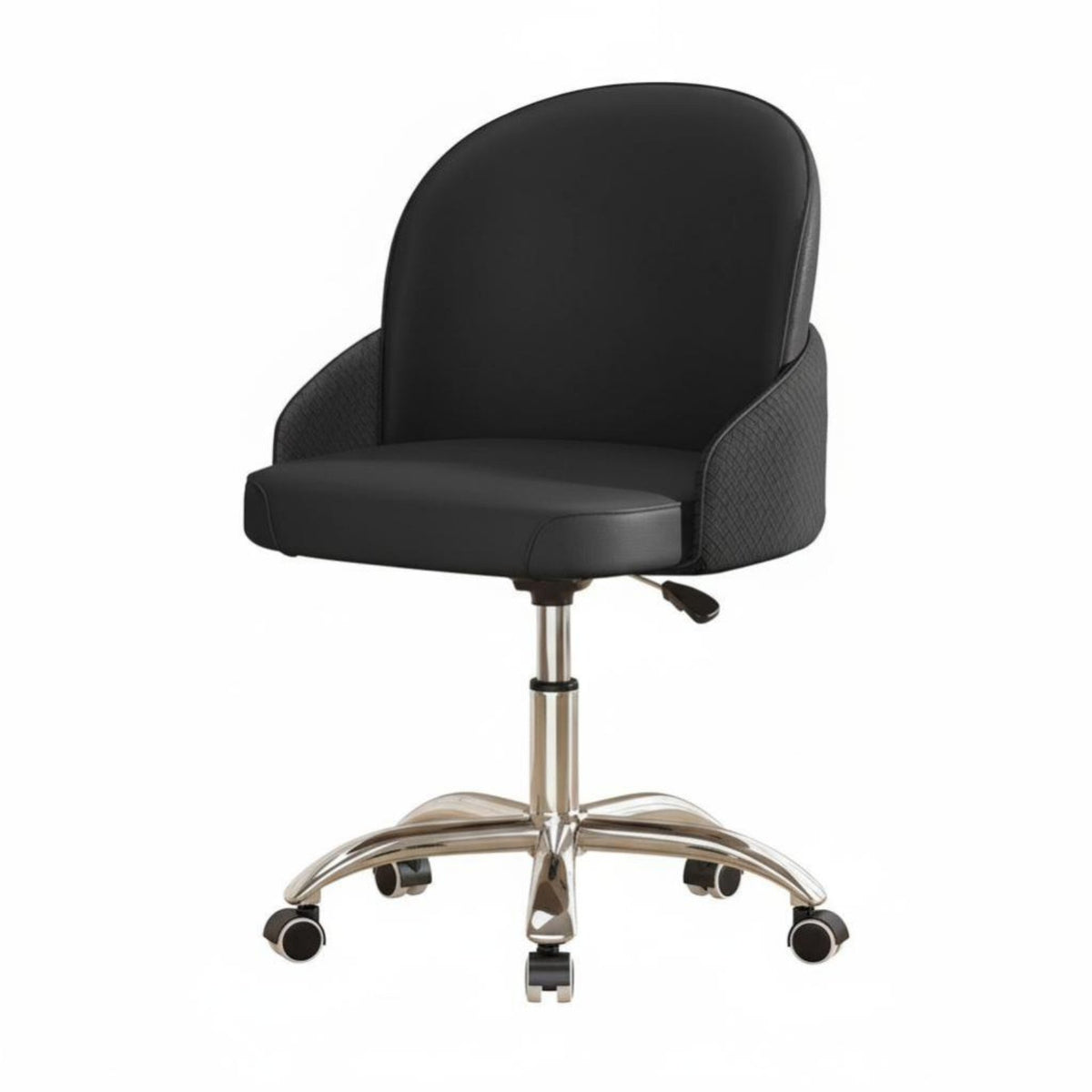 Armless caster Chair Height Adjustable rotate Stool Space-Saving for Workstation