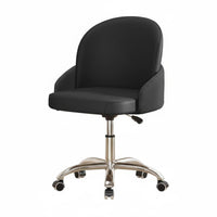 Armless caster Chair Height Adjustable rotate Stool Space-Saving for Workstation