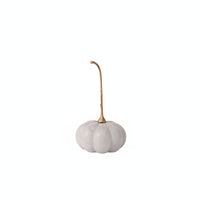 Pumpkin Statue with Gold Stem Tabletop Pumpkin with Gold Stem Fall for Entryway